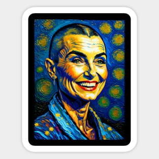 Sinead in starry night Sticker